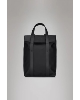 Unisex mini αδιάβροχη μαύρη τσάντα πλάτης - Rains Black 12780 Unisex mini αδιάβροχη μαύρη τσάντα πλάτης - Rains Black 12780