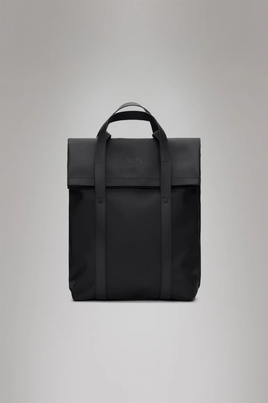 Unisex μαύρη αδιάβροχη τσάντα πλάτης - Rains 2Way Tote 12940