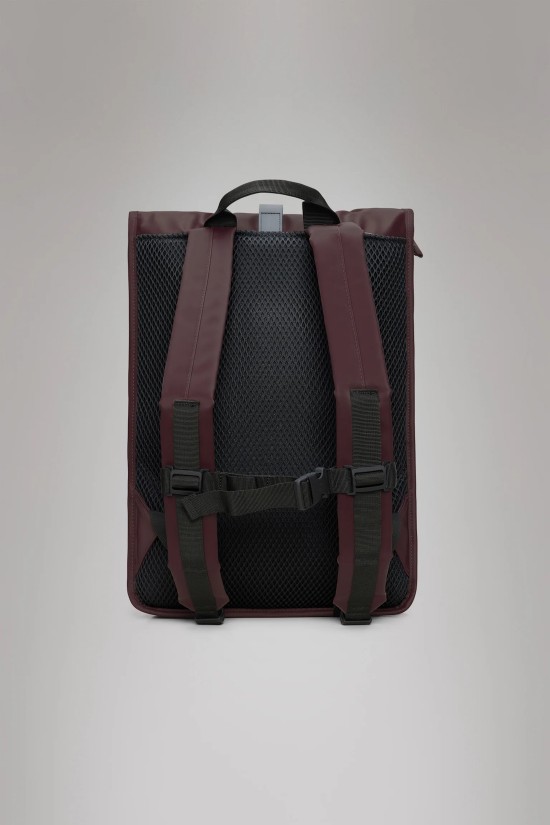 Unisex Μπορντό Αδιάβροχη τσάντα πλάτης - Rains Rolltop Depth 13320