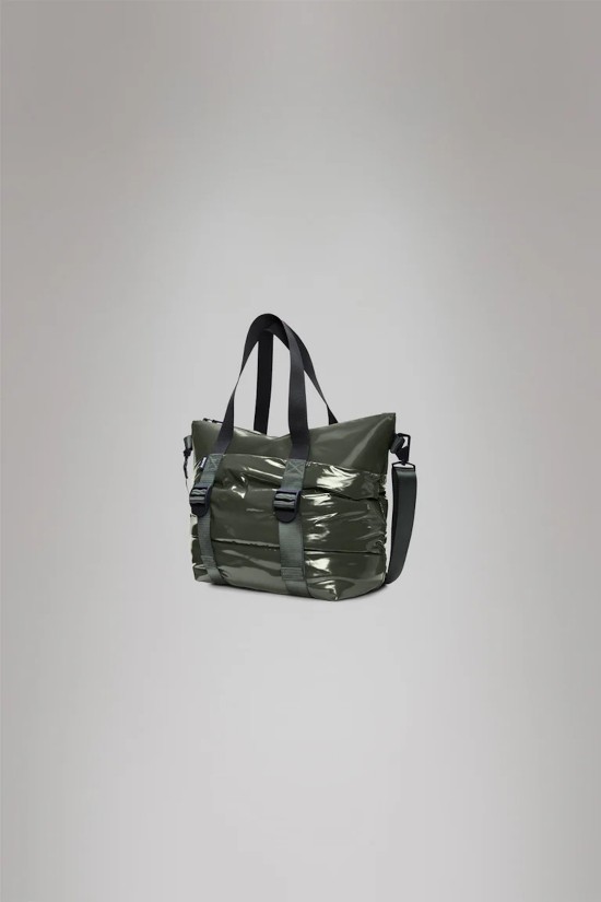 Unisex χακί αδιάβροχη τσάντα puffer - Rains Swamp 14010