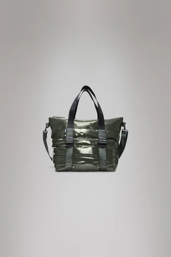 Unisex χακί αδιάβροχη τσάντα puffer - Rains Swamp 14010