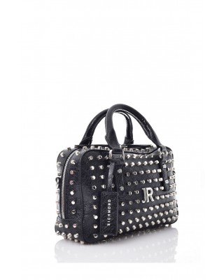 Γυναικεία μαύρη τσάντα χειρός με τρουκς - John Richmond RWA25157BO