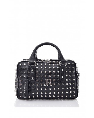 Γυναικεία μαύρη τσάντα χειρός με τρουκς - John Richmond RWA25157BO