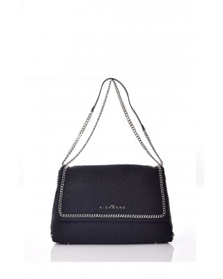 Γυναικεία μαύρη τσάντα ώμου με αλυσίδα - John Richmond RWA25202BO Γυναικεία μαύρη τσάντα ώμου με αλυσίδα - John Richmond RWA25202BO