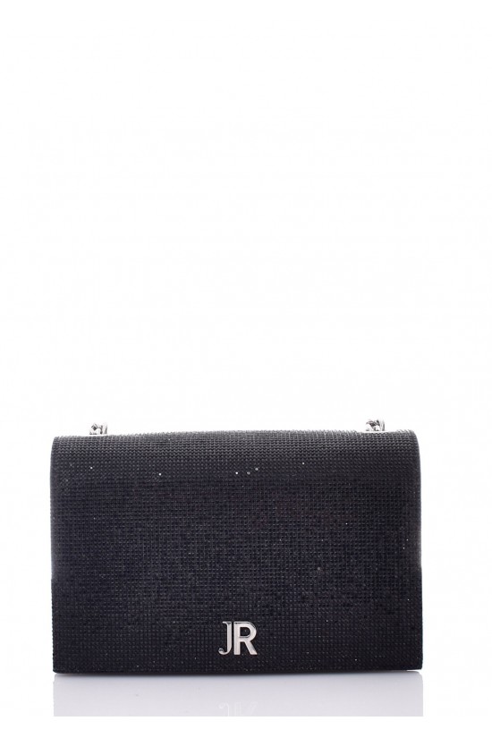 Γυναικεία μαύρη τσάντα με στρας - John Richmond RWP25035BO Γυναικεία μαύρη τσάντα με στρας - John Richmond RWP25035BO