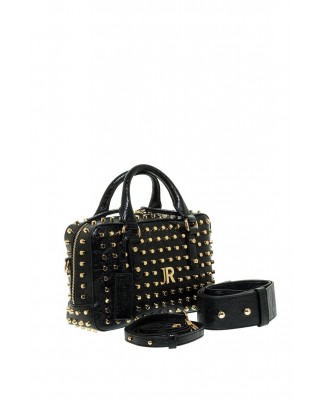 Γυναικεία μαύρη τσάντα χειρός με τρουκς - John Richmond RWA25157BO