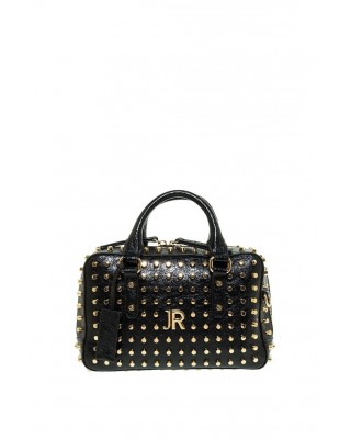 Γυναικεία μαύρη τσάντα χειρός με τρουκς - John Richmond RWA25157BO