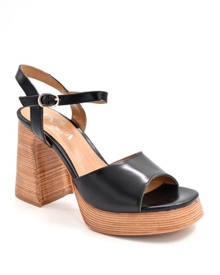 Γυναικεία Μαύρα Ψηλοτάκουνα Πέδιλα Favela - Heather 0116001247 Γυναικεία Μαύρα Ψηλοτάκουνα Πέδιλα Favela - Heather 0116001247