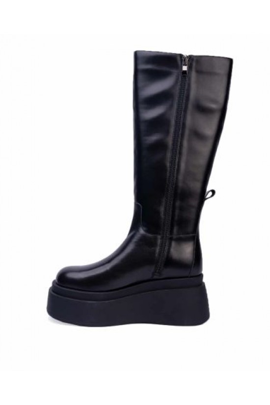 Black Women's Favela Platform Boots - 0116001102