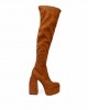 Women's Favela Over The Knee High Heeled Boots - 0116001146
