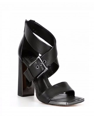 Γυναικεία μαύρα δερμάτινα πέδιλα - DKNY Revelyn K2387204