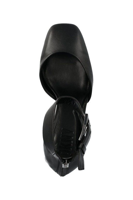 Γυναικείες δερμάτινες μαύρες γόβες - DKNY Barra K2301920