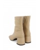 Women's off white leather boots - Gioseppo Artas 70824