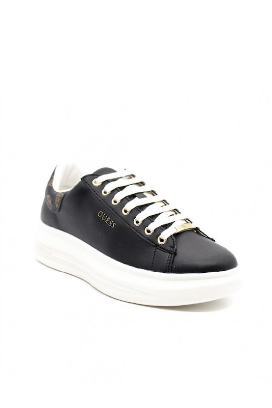 Women's Black Sneakers Vibo - Guess FL7RNOFAL12 Women's Black Sneakers Vibo - Guess FL7RNOFAL12
