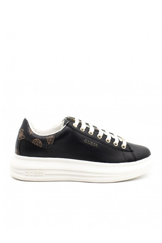 Women's Black Sneakers Vibo - Guess FL7RNOFAL12 Women's Black Sneakers Vibo - Guess FL7RNOFAL12