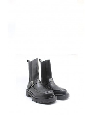 Γυναικείο μαύρο δερμάτινο μποτάκι Chelsea - Paola Ferri D3338 Γυναικείο μαύρο δερμάτινο μποτάκι Chelsea - Paola Ferri D3338