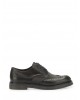 Men's black leather loafers - Ambitious Brogues 12391-6653AM