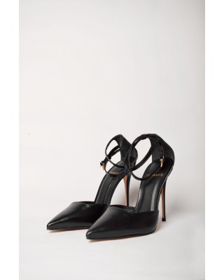 Γυναικεία μαύρη δερμάτινη γόβα - Carrano Mestico 404090 Γυναικεία μαύρη δερμάτινη γόβα - Carrano Mestico 404090