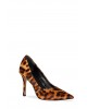 Women's leopard leather heel - Carrano 607008