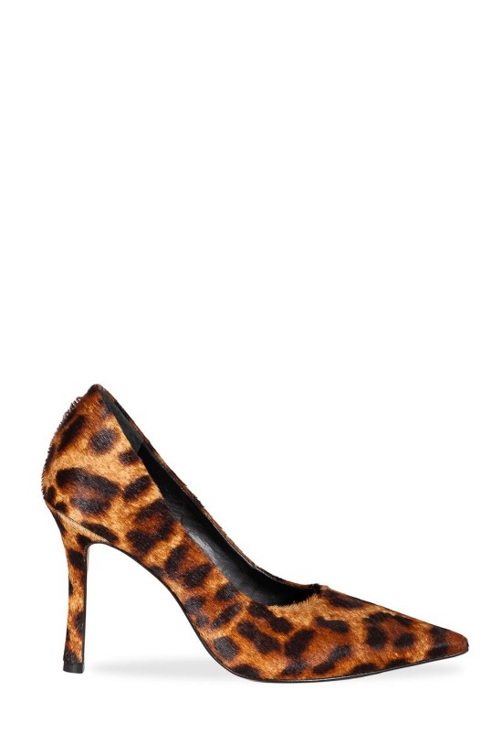Women's leopard leather heel - Carrano 607008