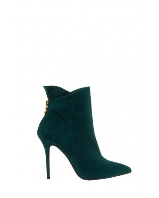 Γυναικείο suede πράσινο μποτάκι  - Mourtzi 10/1004218TR Γυναικείο suede πράσινο μποτάκι  - Mourtzi 10/1004218TR