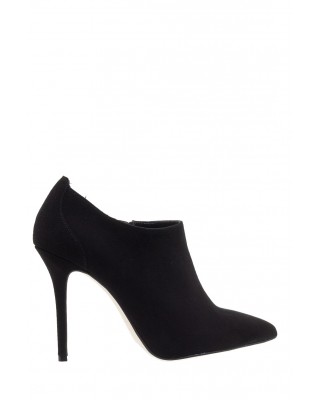 Γυναικείο μαύρο suede μποτάκι με τακούνι - Mourtzi 10/1004M03 Γυναικείο μαύρο suede μποτάκι με τακούνι - Mourtzi 10/1004M03