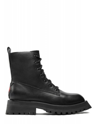 Γυναικεία μαύρα δερμάτινα μποτάκια - DKNY Farren K2438890 Γυναικεία μαύρα δερμάτινα μποτάκια - DKNY Farren K2438890