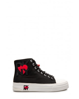 Γυναικεία μαύρα μποτάκια sneakers - DKNY Louisa K2478753 Γυναικεία μαύρα μποτάκια sneakers - DKNY Louisa K2478753