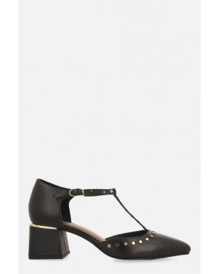 Γυναικείες μαύρες δερμάτινες χαμηλές γόβες - Gioseppo Sumeg 73648 Γυναικείες μαύρες δερμάτινες χαμηλές γόβες - Gioseppo Sumeg 73648