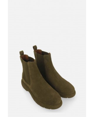 Γυναικείο χακί δερμάτινο μποτάκι chelsea - Gioseppo Presov 73624 Γυναικείο χακί δερμάτινο μποτάκι chelsea - Gioseppo Presov 73624