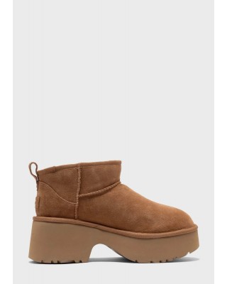 Γυναικεία καφέ μποτάκια - Ugg Classic Ultra Mini Heights W/1158311