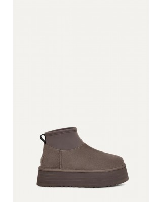 Γυναικεία γκρι μποτάκια - Ugg Classic Mini Dipper W/1168170 Γυναικεία γκρι μποτάκια - Ugg Classic Mini Dipper W/1168170