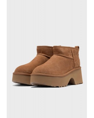 Γυναικεία καφέ μποτάκια - Ugg Classic Ultra Mini Heights W/1158311