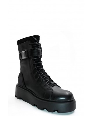 Γυναικεία μαύρα δερμάτινα μποτάκια - Favela Damsel 0116001479 Γυναικεία μαύρα δερμάτινα μποτάκια - Favela Damsel 0116001479