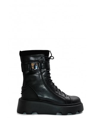 Γυναικεία μαύρα δερμάτινα μποτάκια - Favela Damsel 0116001479 Γυναικεία μαύρα δερμάτινα μποτάκια - Favela Damsel 0116001479