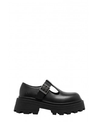 Γυναικεία μαύρα δερμάτινα μοκασίνια - Windsorsmith Troublemaker 0112000979 Γυναικεία μαύρα δερμάτινα μοκασίνια - Windsorsmith Troublemaker 0112000979