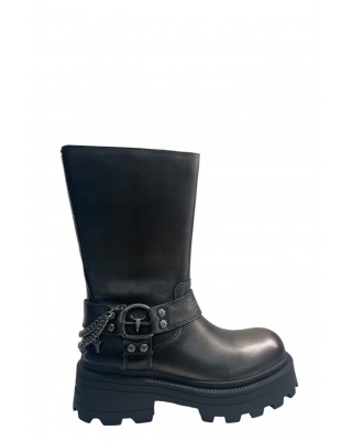 Γυναικείες δερμάτινες μεταλλικές μπότες - Windsorsmith Thrilling Le 0112000901