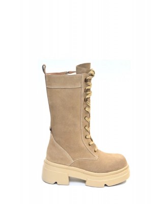 Γυναικεία δερμάτινα μπεζ αρβυλάκια - Emanuelle Vee 452M-809-12 Γυναικεία δερμάτινα μπεζ αρβυλάκια - Emanuelle Vee 452M-809-12