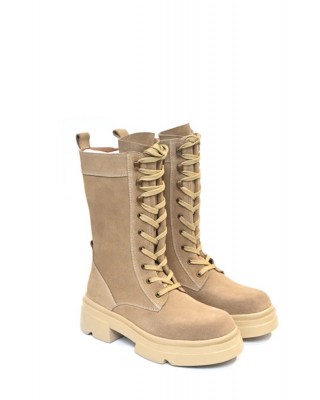 Γυναικεία δερμάτινα μπεζ αρβυλάκια - Emanuelle Vee 452M-809-12 Γυναικεία δερμάτινα μπεζ αρβυλάκια - Emanuelle Vee 452M-809-12