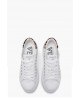 Γυναικεία δερμάτινα λευκά sneakers - Emanuelle Vee 452P-503-19