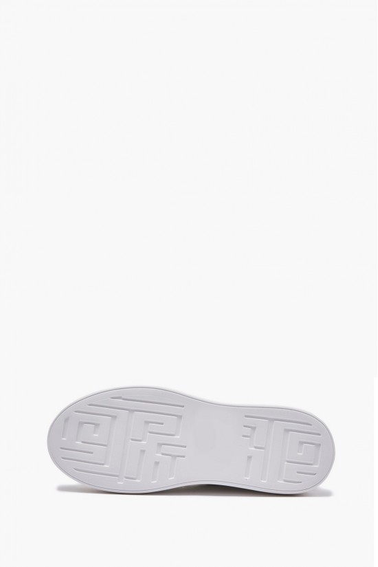 Γυναικεία δερμάτινα λευκά sneakers - Emanuelle Vee 452P-503-19
