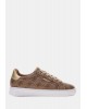 Γυναικεία μπεζ sneakers με λογότυπο - Guess Beckie FL7BKIFAL12
