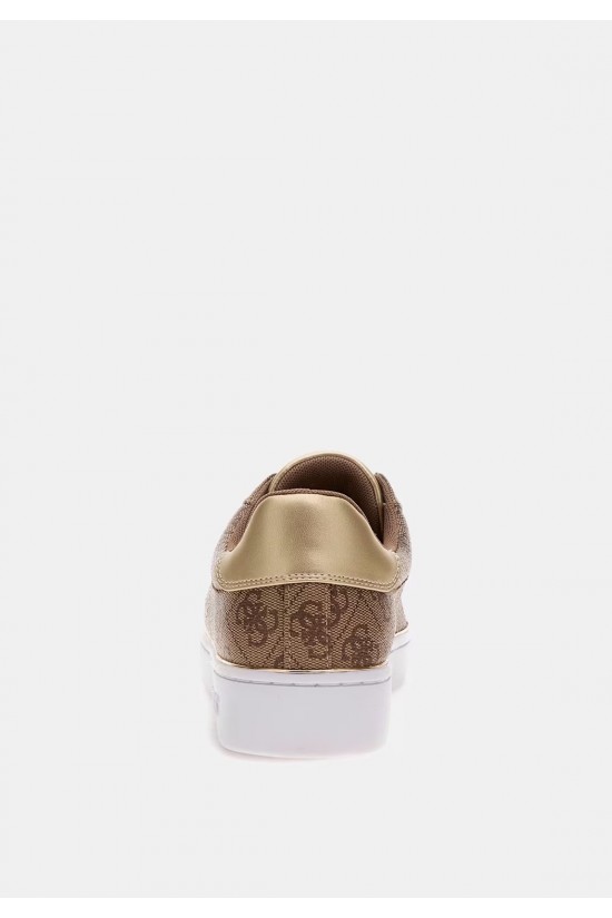 Γυναικεία μπεζ sneakers με λογότυπο - Guess Beckie FL7BKIFAL12