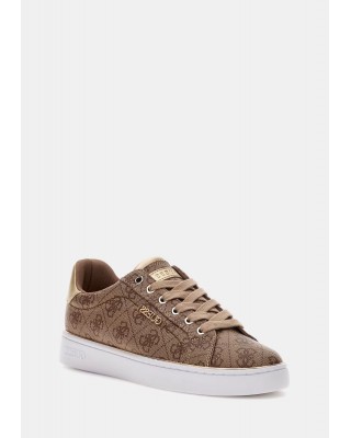Γυναικεία μπεζ sneakers με λογότυπο - Guess Beckie FL7BKIFAL12 Γυναικεία μπεζ sneakers με λογότυπο - Guess Beckie FL7BKIFAL12