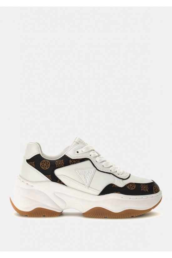 Γυναικεία λευκά sneakers με λογότυπο - Guess Hapyy FLTHPYFAL12 Γυναικεία λευκά sneakers με λογότυπο - Guess Hapyy FLTHPYFAL12