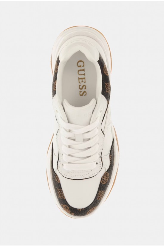Γυναικεία λευκά sneakers με λογότυπο - Guess Hapyy FLTHPYFAL12 Γυναικεία λευκά sneakers με λογότυπο - Guess Hapyy FLTHPYFAL12