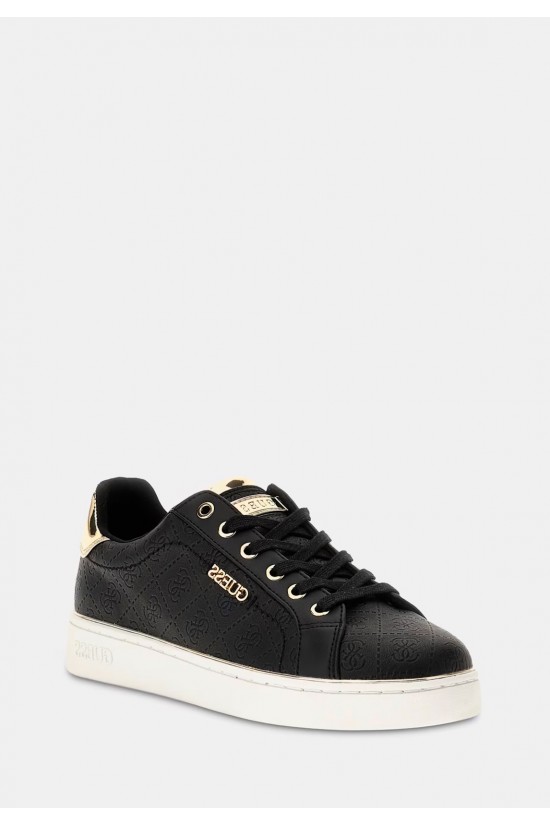 Γυναικεία μαύρα sneakers με ανάγλυφο λογότυπο - Guess Beckie FL5BEKFAL12 Γυναικεία μαύρα sneakers με ανάγλυφο λογότυπο - Guess Beckie FL5BEKFAL12