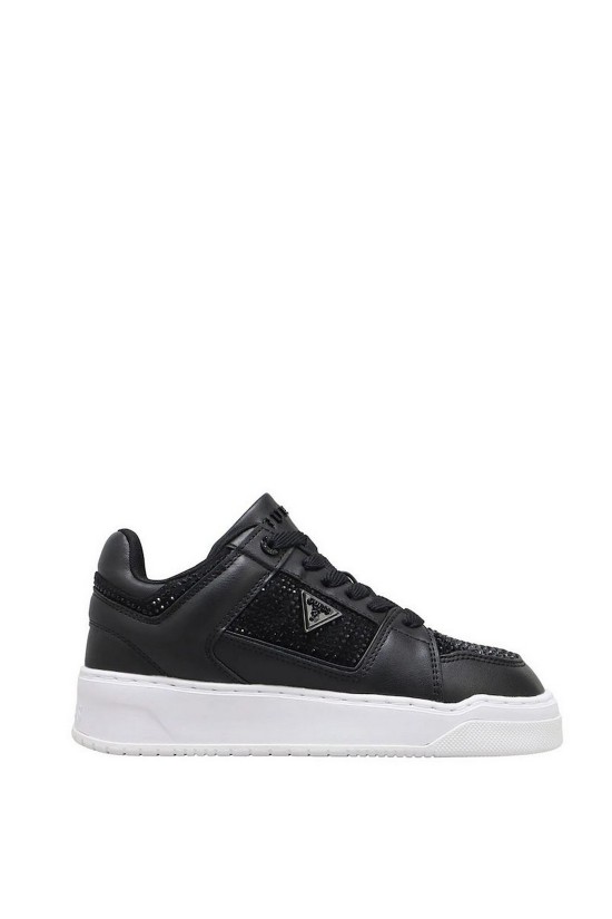 Γυναικεία μαύρα sneakers με στρας - Guess FLTDL2LEA12 Γυναικεία μαύρα sneakers με στρας - Guess FLTDL2LEA12