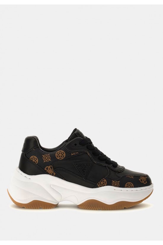 Γυναικεία μαύρα sneakers με λογότυπο - Guess Hapyy FLTHPYFAL12 Γυναικεία μαύρα sneakers με λογότυπο - Guess Hapyy FLTHPYFAL12