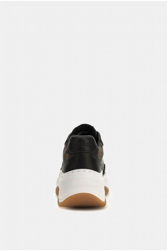 Γυναικεία μαύρα sneakers με λογότυπο - Guess Hapyy FLTHPYFAL12 Γυναικεία μαύρα sneakers με λογότυπο - Guess Hapyy FLTHPYFAL12